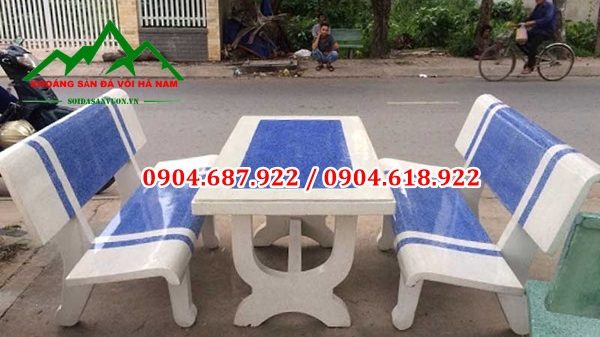 cung cấp bột màu xanh dương sản xuất bàn ghế đá