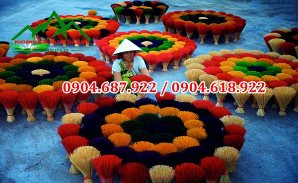 bột màu sản xuát tăm hương