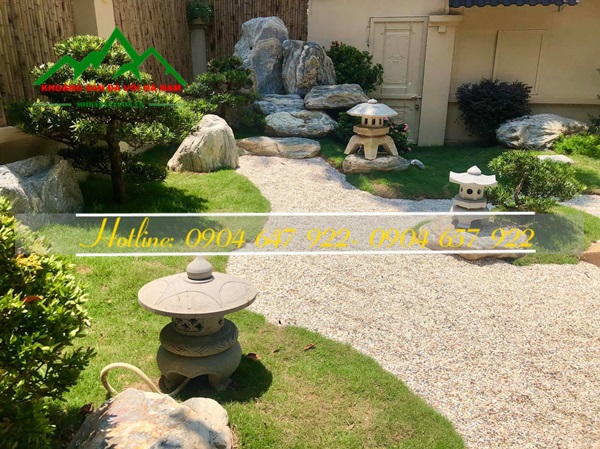 sỏi rải sân vườn