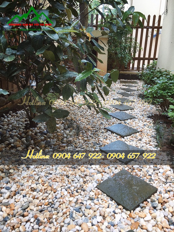 sỏi rải sân vườn