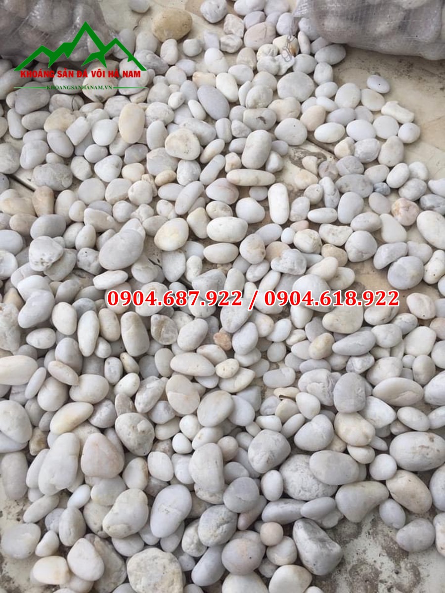 sỏi trắng trang trí bể bơi