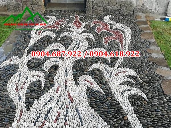 sỏi tự nhiên gắn tường