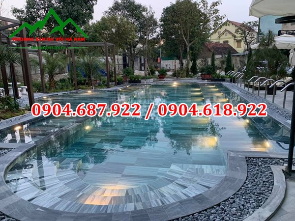 Đá ốp lát bể bơi tại Quảng Ninh