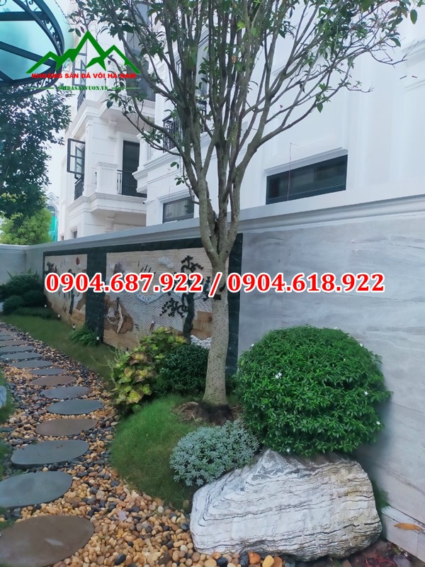 sỏi trang trí sân vườn