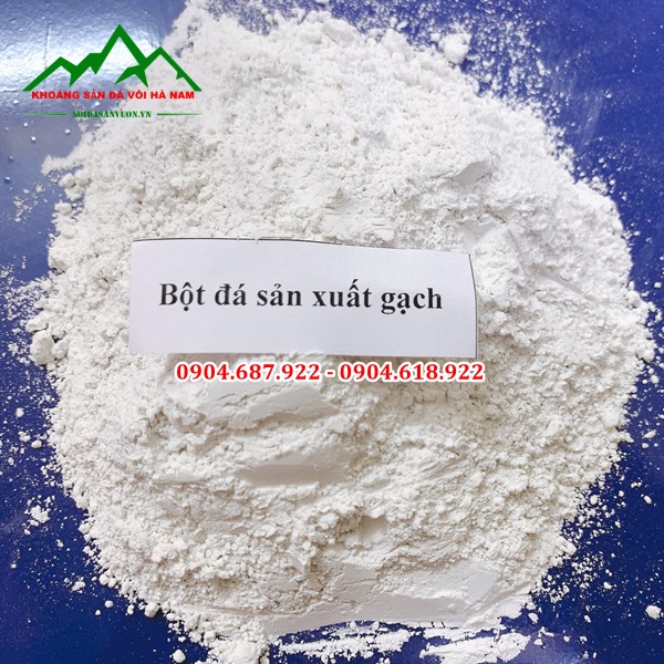 bột đá trắng làm gạch coric