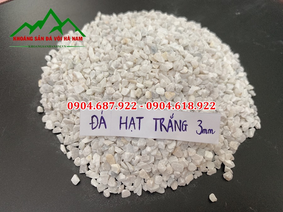 đá hạt trắng sản xuất gạch