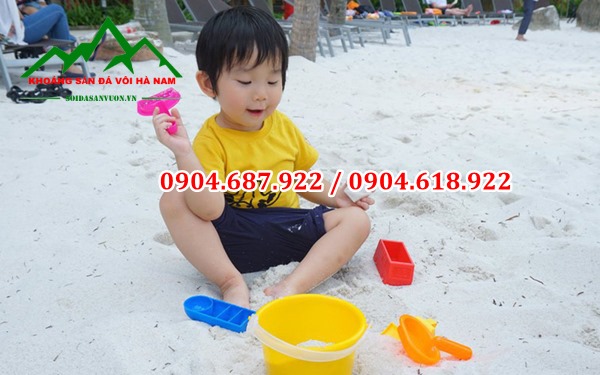 cát trắng sân chơi trẻ em