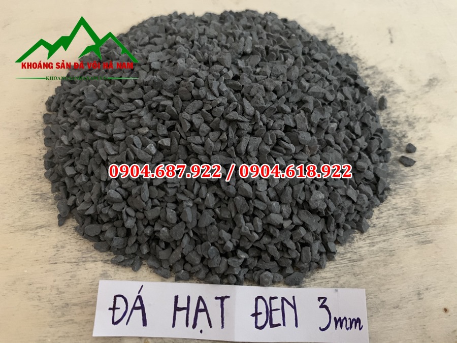 đá hạt đen sản xuất gạch