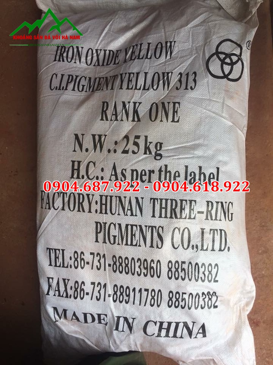 bột màu oxit sắt vàng