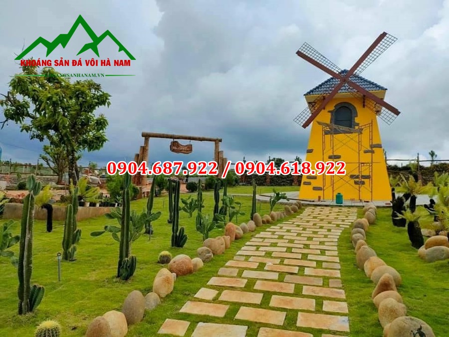 đá cuội vàng tự nhiên trang trí