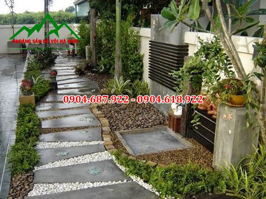 sỏi cuội đỏ trang trí