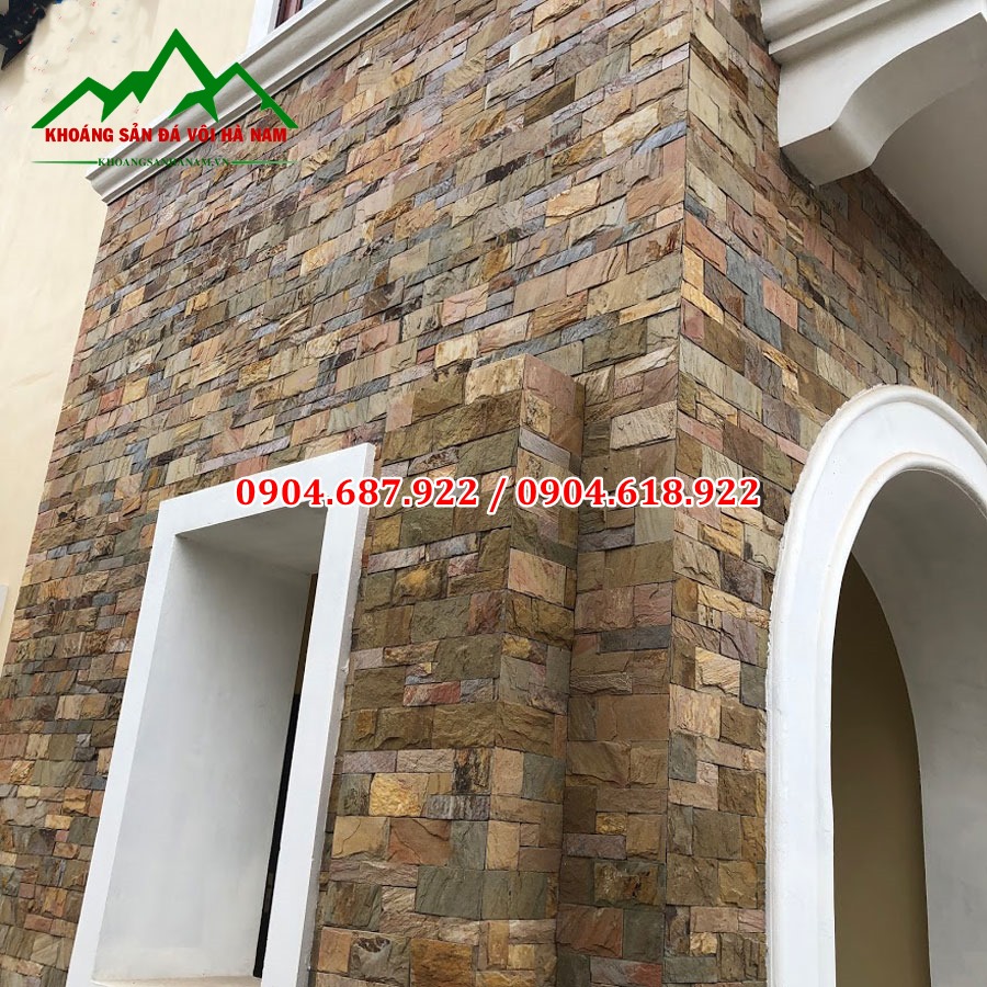 đá slate đa sắc ốp tường
