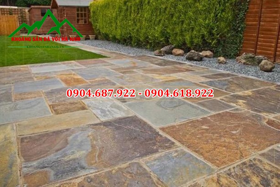 đá slate đa sắc lát nền