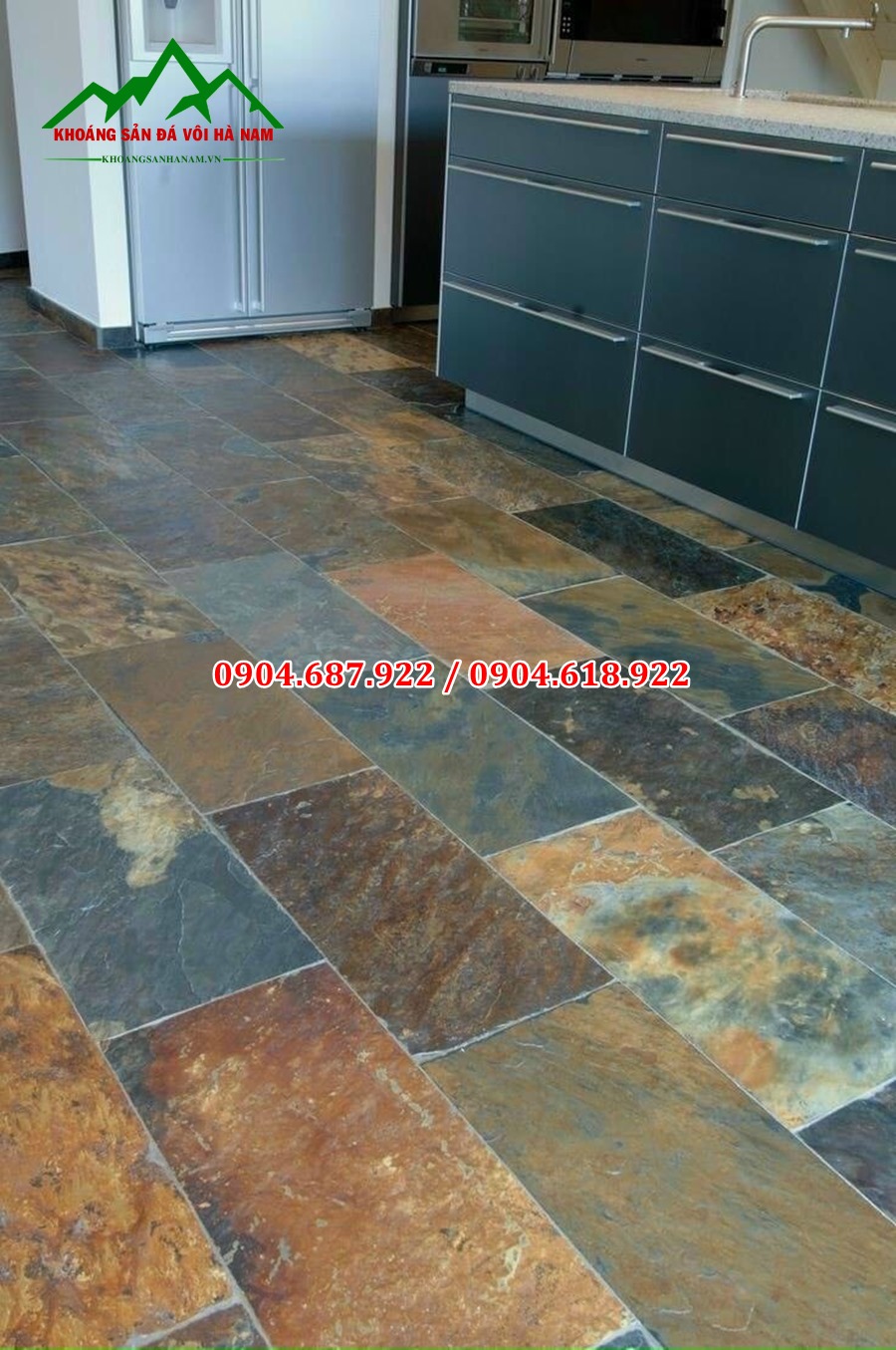 báo giá đá slate đa sắc lát nền
