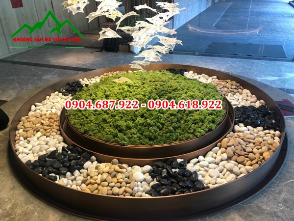 sỏi trắng trang trí