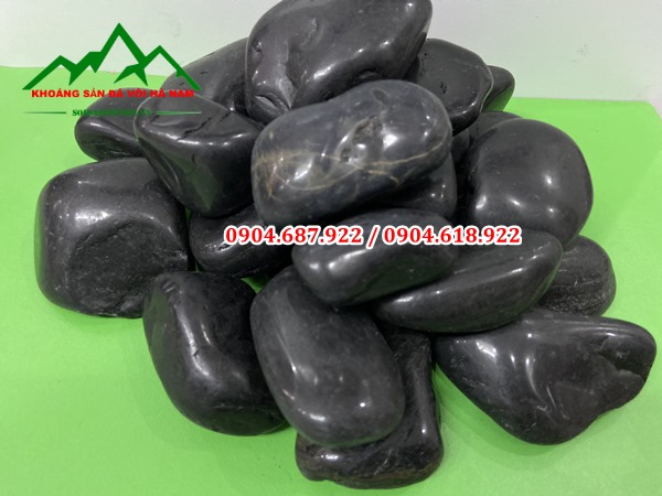 sỏi đen bóng