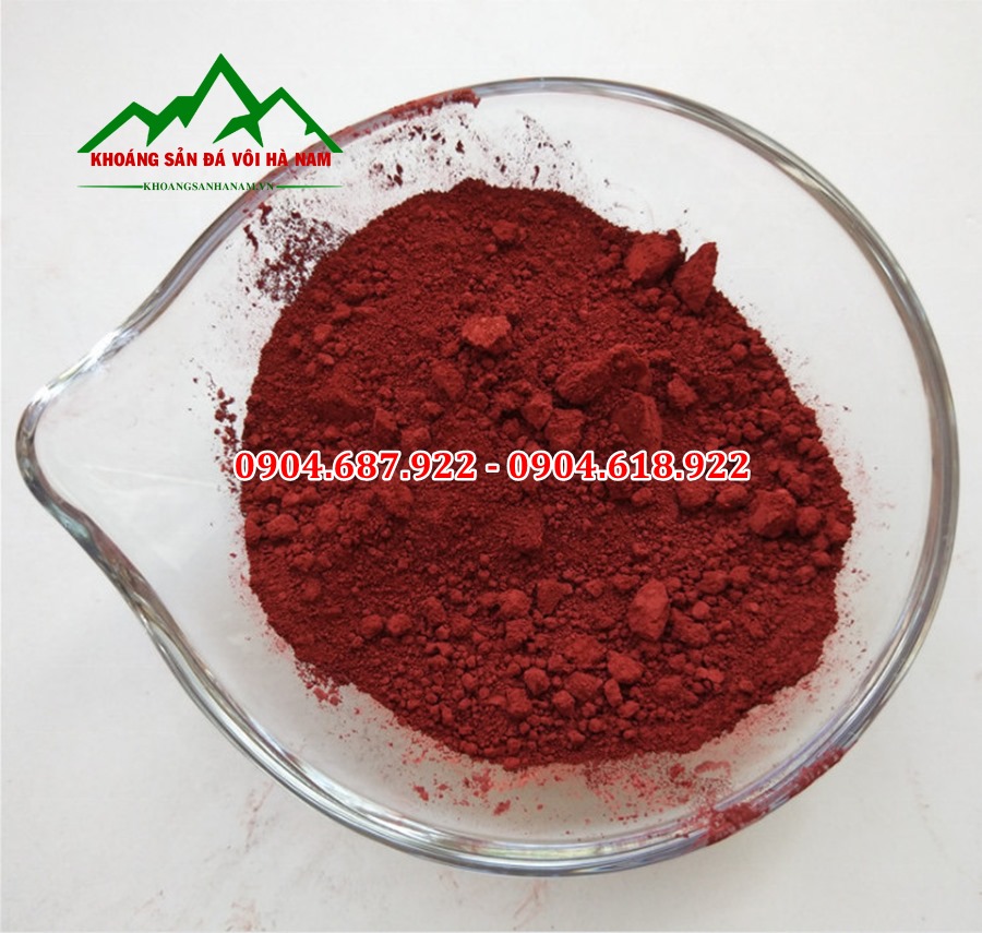 bột màu đỏ sản xuất gạch vỉa hè