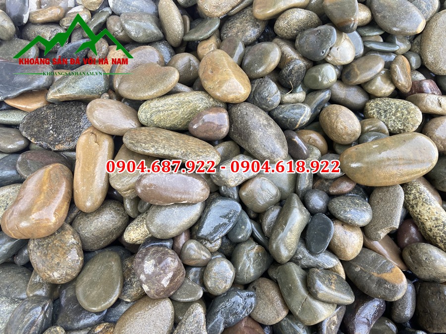 sỏi cuội suối trang trí sân vườn