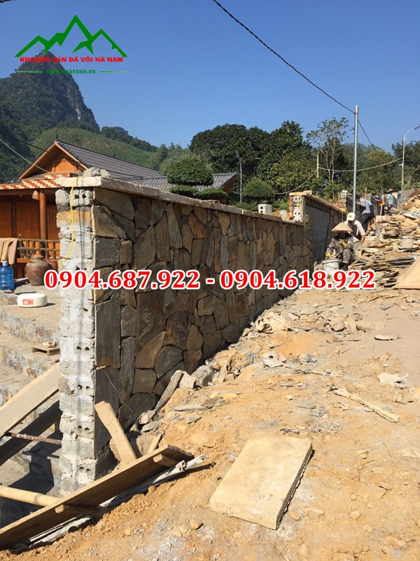 đá rối ốp tường bao