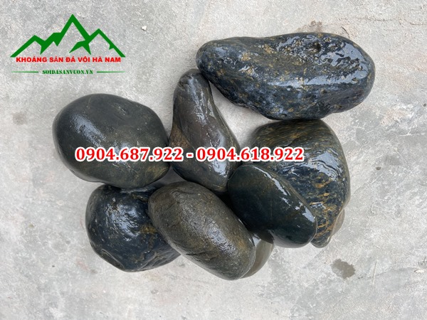 đá cuội đen bóng