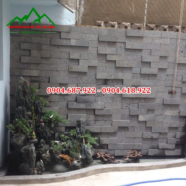 đá ong đen ốp tường