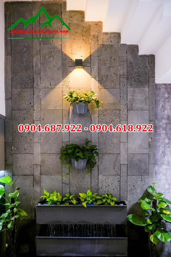 đá ong xám ốp tiểu cảnh