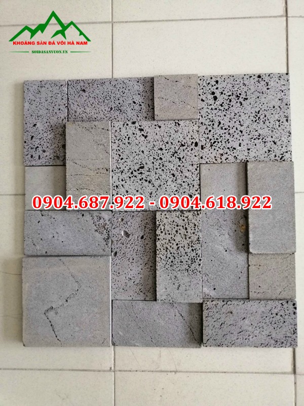 Mẫu đá ong xám ốp tường