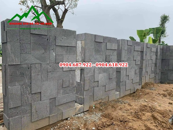 đá ong xám ốp tường 3D