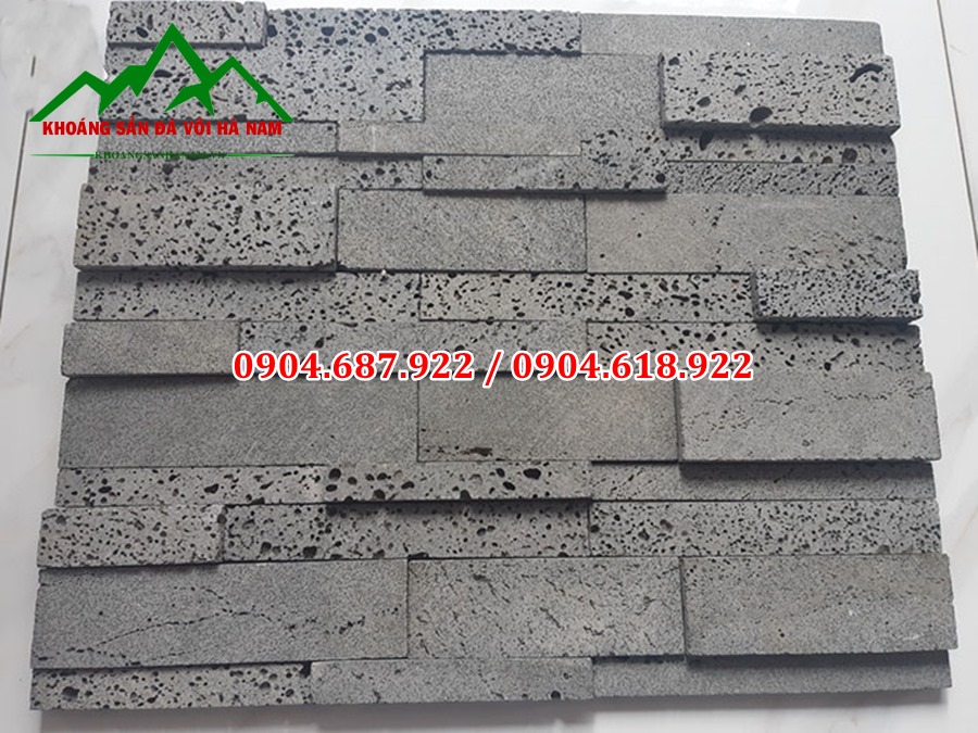đá ghép ong xám ốp tường