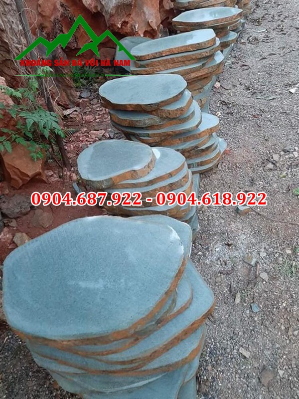 đá bước dạo cuội cắt lát