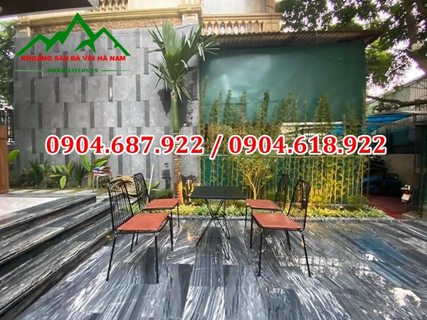 đá sọc dưa lát sân