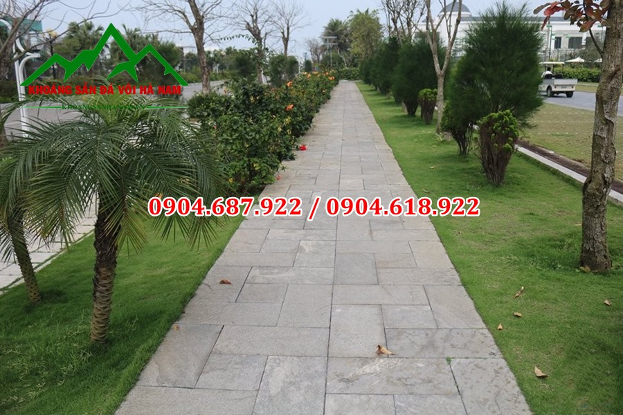 đá tự nhiên lát lối đi sân vườn