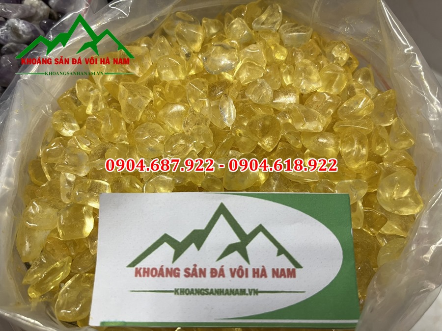 Vụn thạch anh vàng tự nhiên