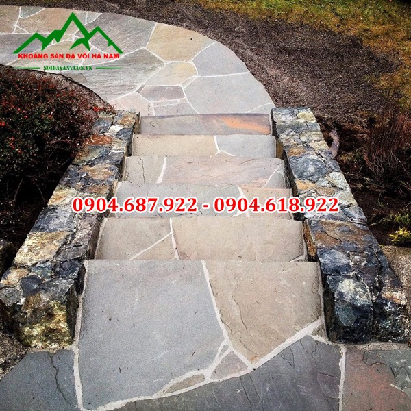 đá rối da sắc lát lối đi