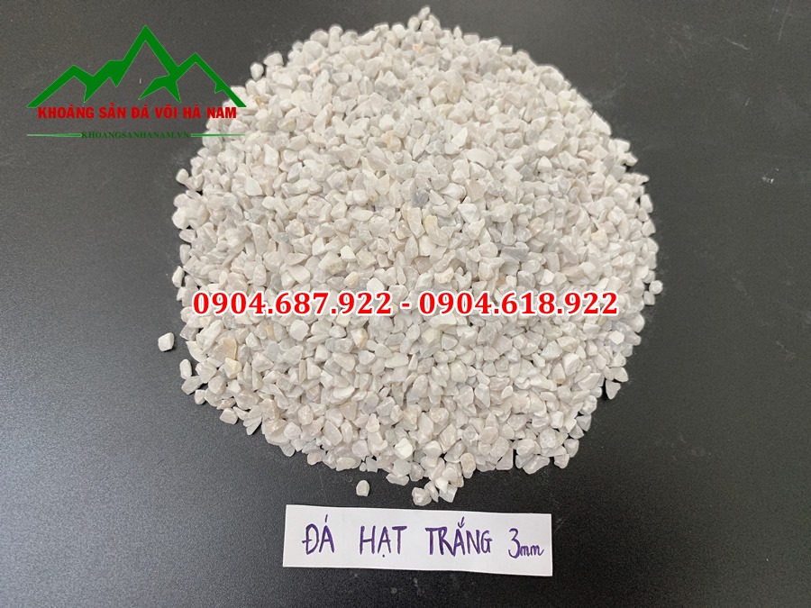 đá hạt trắng sản xuất gạch