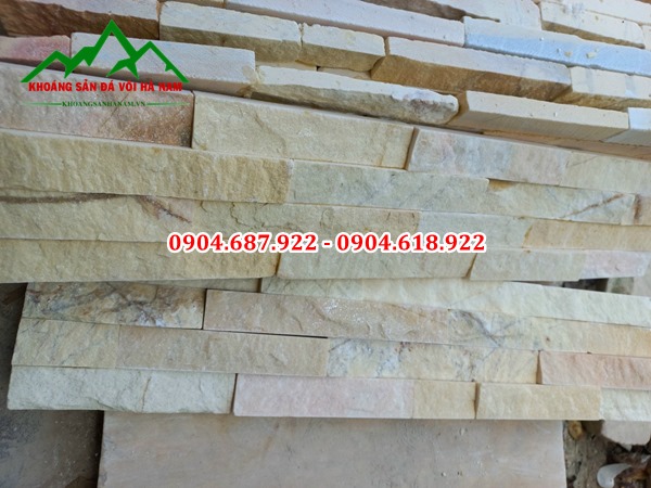 đá ghép vàng ốp tường