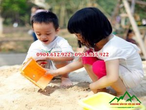 cát làm sân trơi trẻ em