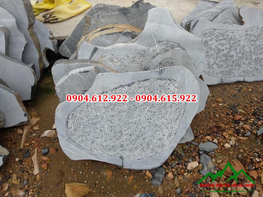 đá bước dạo khò giũa đen