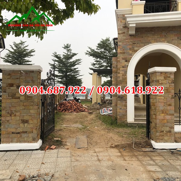 đá slate đa sắc ốp tường