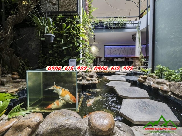 Sỏi đá decor quán cafe - KSDVHN