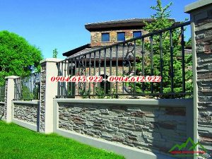 Tường rào sỏi đá tự nhiên - KSDVHN