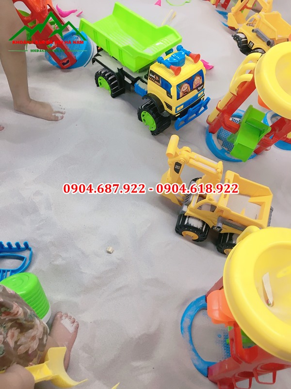 cát trắng trang trí quán cafe