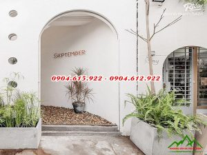 rải sỏi nhà hàng quán cafe - SDSVMB