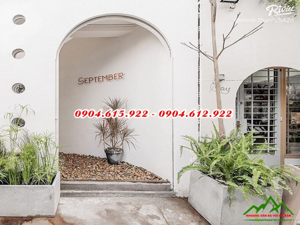 rải sỏi nhà hàng quán cafe - SDSVMB