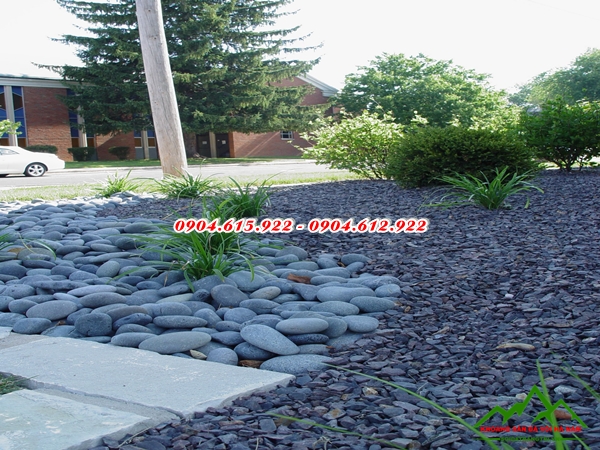 thi công sỏi đen tự nhiên - 0904615922