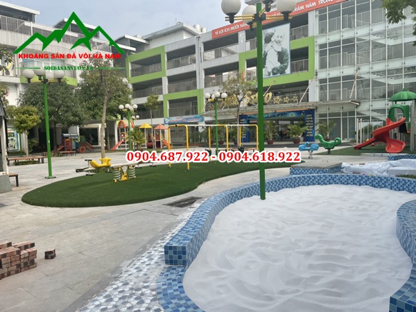 cát trắng sân chơi trẻ em