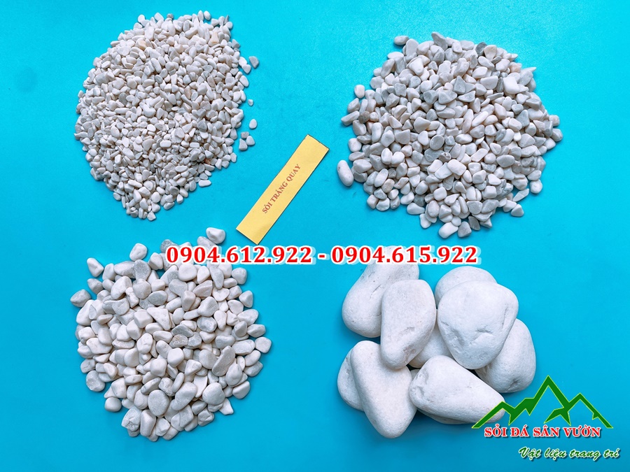 địa chỉ bán sỏi quay màu trắng sữa