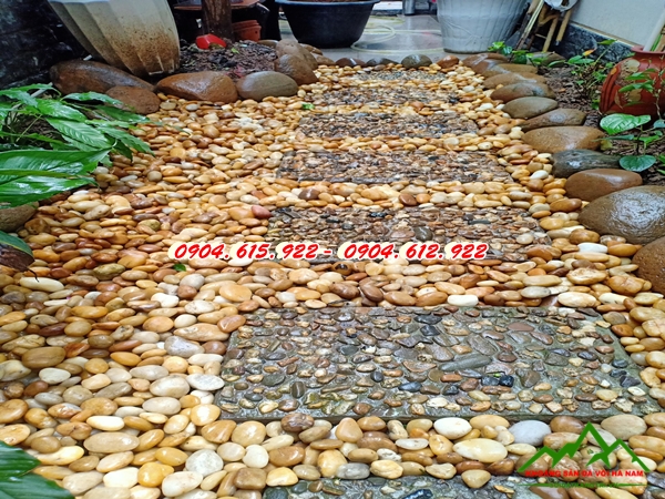 Sỏi cuội trang trí biệt thự hà nội5