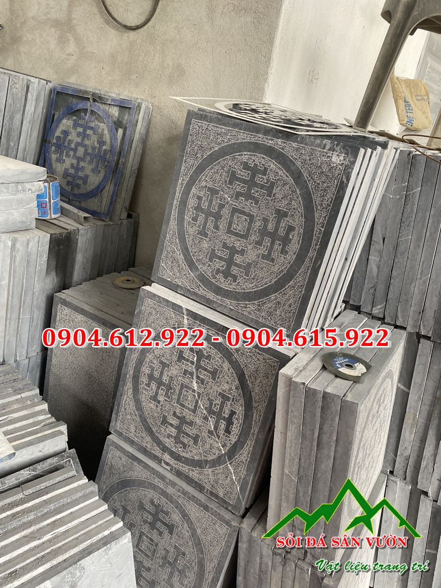 xưởng sản xuất đá xanh đen băm mặt đồng tiền