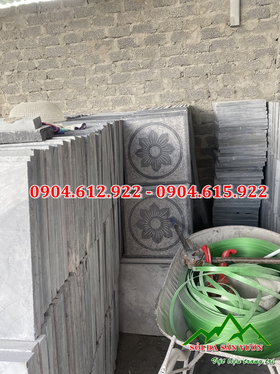 ứng dụng của đá xanh đen băm mặt đồng tiền